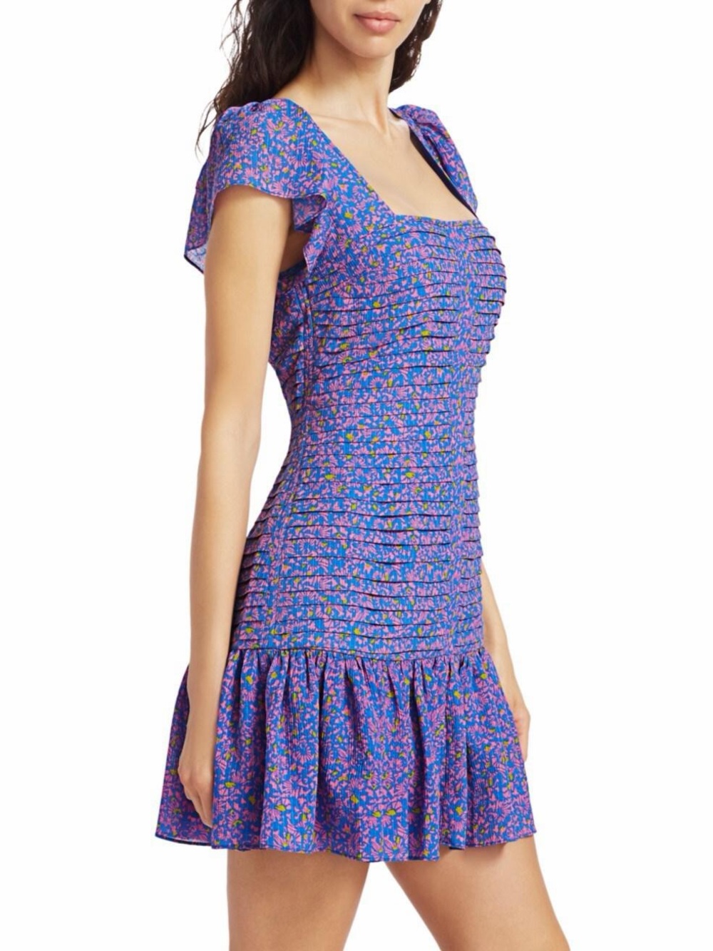 Tanya Taylor Flutter Sleeve Dress NWT